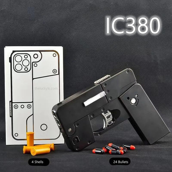 New Creative Foldable Phone Shape Pistol Nerf Toy Gun LKCJ