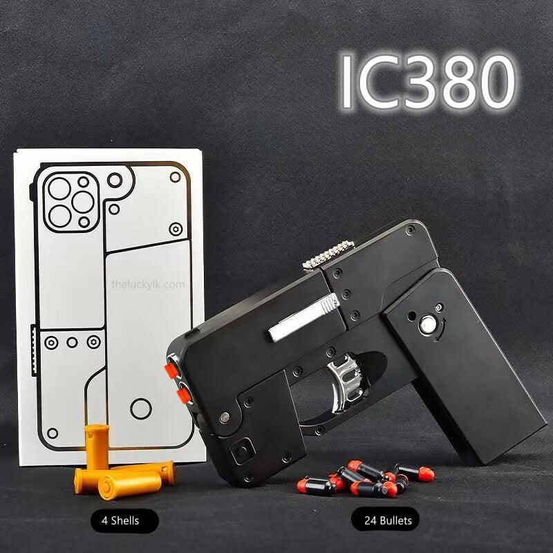 New Creative Foldable Phone Shape Pistol Nerf Toy Gun LKCJ