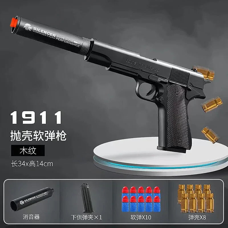 New Plastic EVA Foam Darts Bullets Gun Aim Train Handgun Air Gun LKCJ