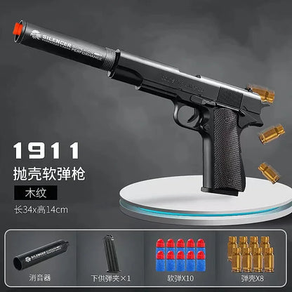New Plastic EVA Foam Darts Bullets Gun Aim Train Handgun Air Gun LKCJ