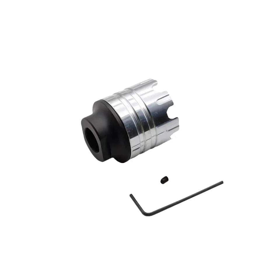 Metal Silencer Adapt To 14 MM Threaded Rod Tip & 19 MM Smooth Tip LKCJ