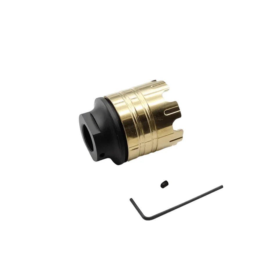 Metal Silencer Adapt To 14 MM Threaded Rod Tip & 19 MM Smooth Tip LKCJ