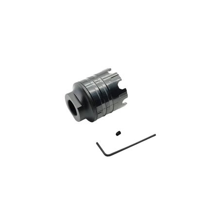 Metal Silencer Adapt To 14 MM Threaded Rod Tip & 19 MM Smooth Tip LKCJ