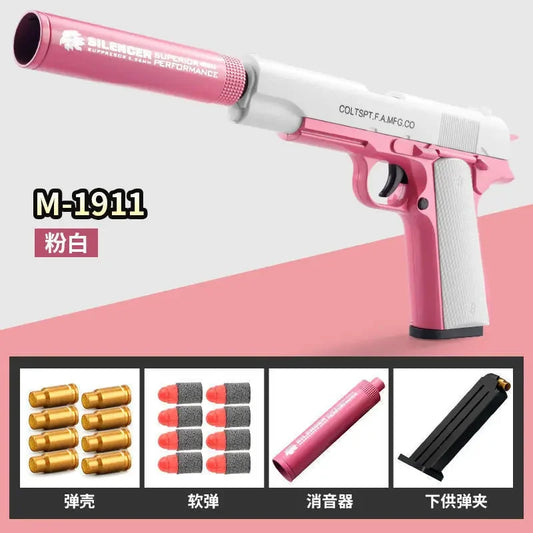 New Plastic EVA Foam Darts Bullets Gun Aim Train Handgun Air Gun Sniper LKCJ