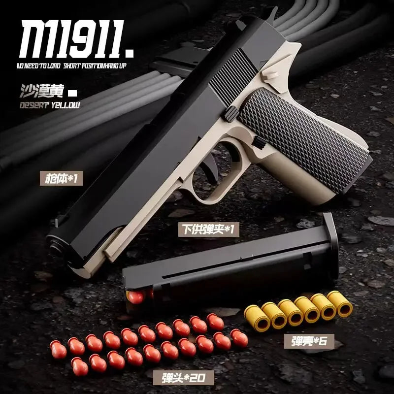 New Plastic EVA Foam Darts Bullets Gun Aim Train Handgun Air Gun Sniper LKCJ